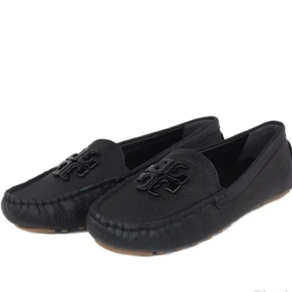 Tory Burch Black Lowell 2 Driver Tumbled Loafer - Picture 4 of 12